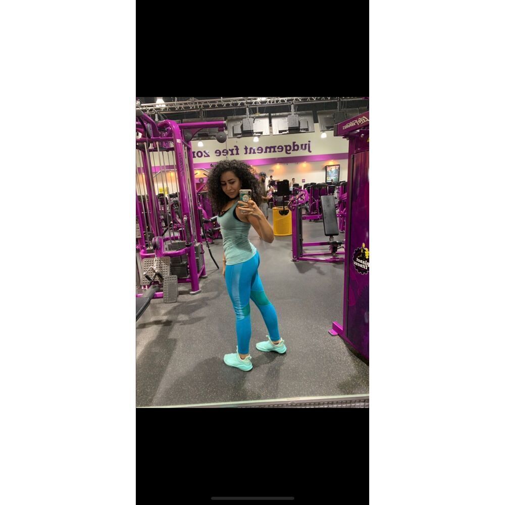 Reflective leggings Avia blue jogging athletic pants size L